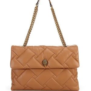 Kurt Geiger XXL Soft Quilted Leather Kensington in Camel/Tan